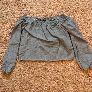 Brandy Melville Cropped Off-the-Shoulder Top